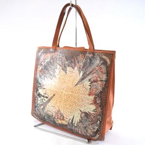 ジャンポールゴルチエ ヴィンテージ Vサイバー ハンドバッグ 玉虫色