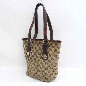 GUCCI グッチ ベージュ ブラウン ゴールド金具 GGキャンバス 10840  