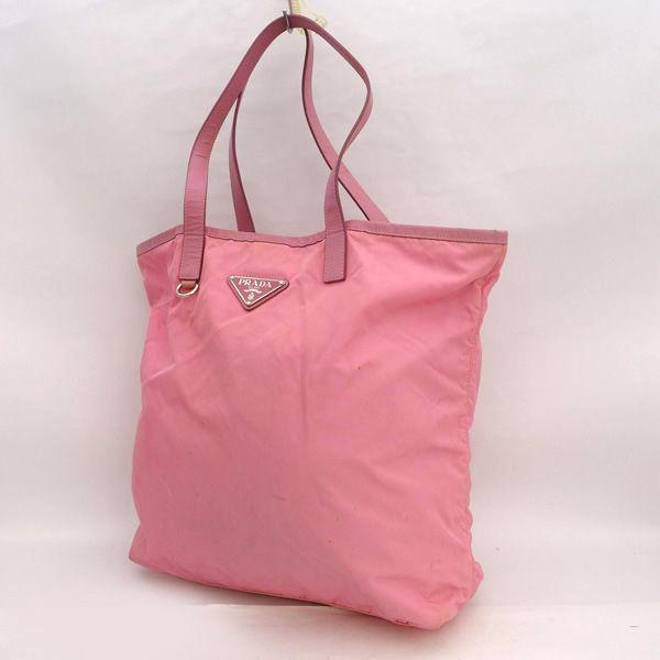 PRADA / プラダ  トート ハンドバッグ セミショルダー テスート ピンク ブランド 中古