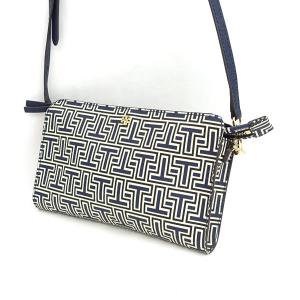 TORY BURCH / トリーバーチ ■ショルダーバッグ ハンドバッグ カード 財布 白 黒 レザー ポーチ【バッグ/バック】【中古】 TORY BURCH（トリーバーチ） ショルダーバッグ ハンドバッグ カード