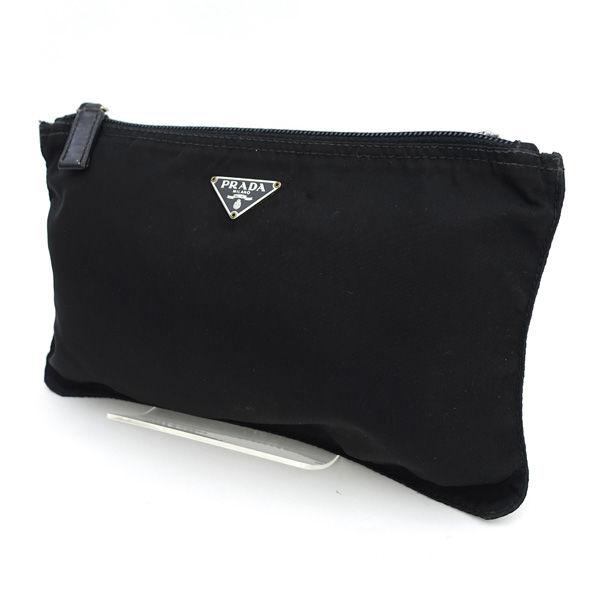 PRADA / プラダ  ポーチ 小物入れ テスート ブラック ブランド 中古