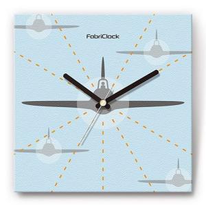 壁掛け時計 飛行機 ファブリクロック ファブリック ウォールクロック 掛時計 壁時計 かけ時計 スイープ とけい 乗り物｜shop-askm