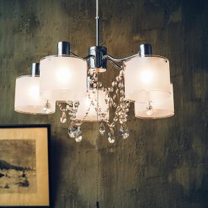 LED ペンダントライト リビング 照明器具 ポイント利用 ガラス 5灯 SALICE サリーチェ lt-6806