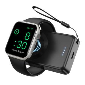 LVFAN Apple Watch用 充電器（ブラック）4000mAh モバイルバッテリー PSE認...