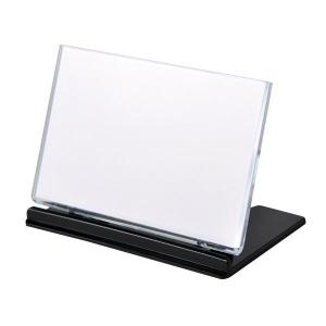 友屋 アクリル L型 カード立 L100 | W100×D34×H64mm 卓上名札 会議用席