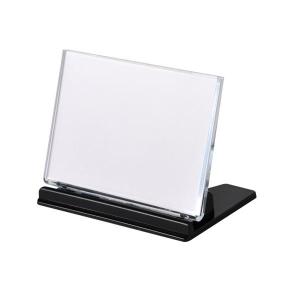 友屋 アクリル L型 カード立 L80 | W80×D26×H48mm 卓上名札 会議用席札
