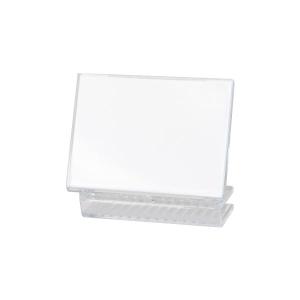 友屋 アクリル L型 カード立 L80 | W80×D26×H48mm 卓上名札 会議用席札