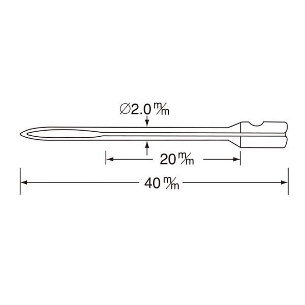 バノック 303 L用 替針 N-L(長) 店舗用品 ピン・タグ付 プライス用品 備品 アパレル