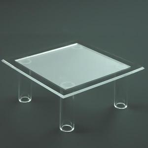 友屋 アクリル4面ボックス 透明 300角 靴 シューズ 陳列 アクリル