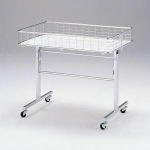 友屋 中折れ式ワゴン アイボリー W1200 販売台 ワゴン 陳列台 商品台