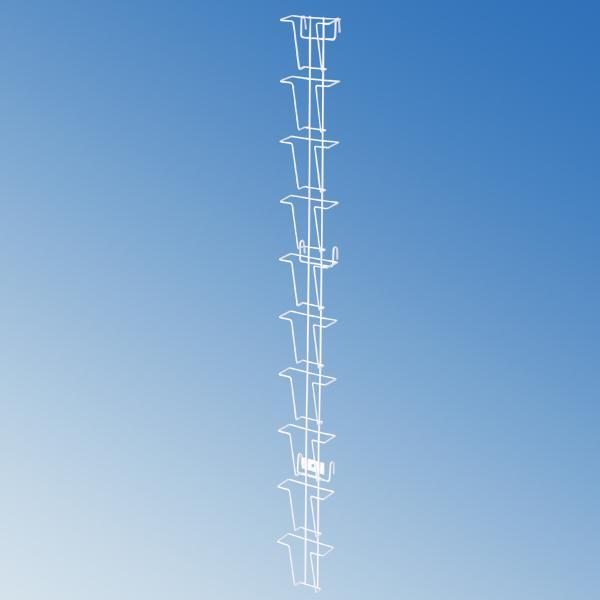 ネット用 ポストカード用 10段 カード入れ 白 ホワイト カード入れ 販売 ディスプレイ 店舗 ポ...