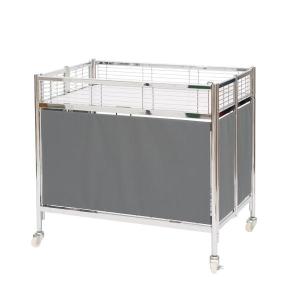 中折れ式ワゴン アイボリー 店舗用品 陳列什器 セールワゴン 中折れ式