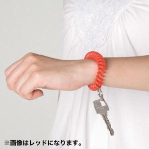 カールバンド レッド|コイル状 リストバンド ...の詳細画像1