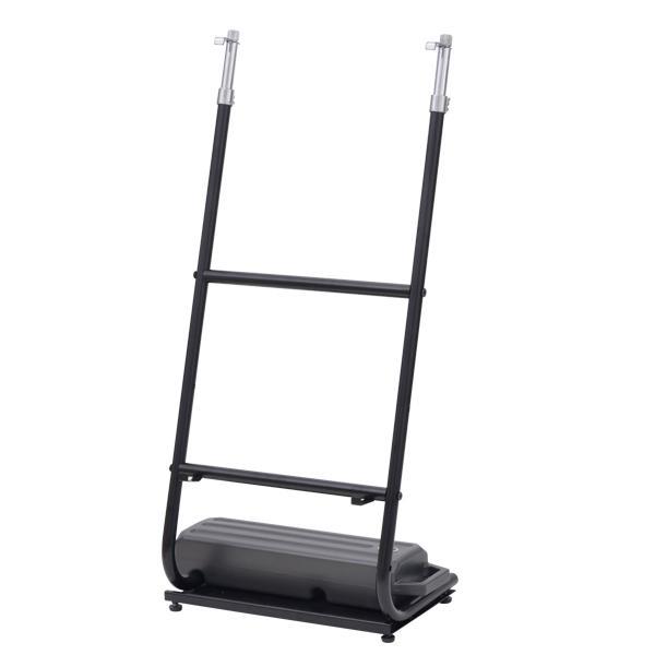 省スペースパネルスタンドTPS-SLB スリム ブラック　｜高さ調節可能 注水ウエイト付 片面 スタ...