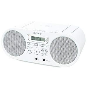 ソニー CDラジオ ZS-S40 : FM/AM/ワイドFM対応 ホワイト ZS-S40 W｜shop-beautylife