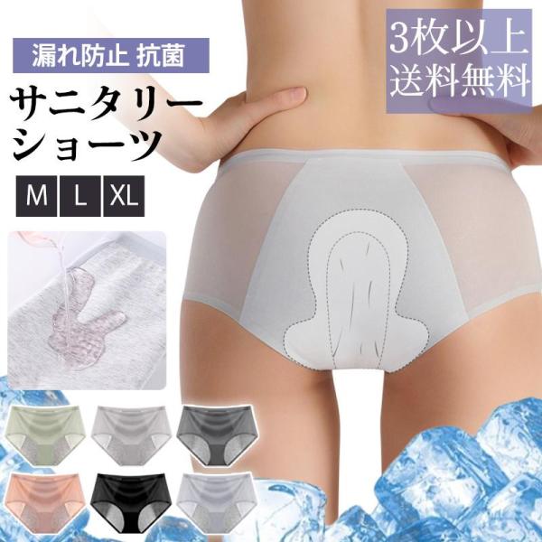 『3枚以上送料無料』 サニタリーショーツ レディース メッシュ素材 涼感 涼しい 接触冷感　下着 パ...