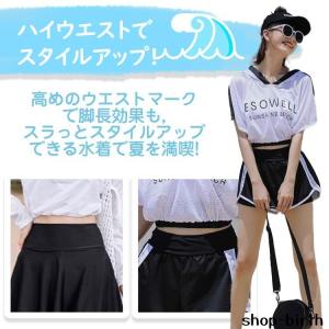 水着 レディース 3点セット 洋服見え 体型カ...の詳細画像5