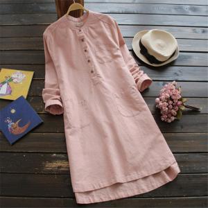 チュニック ロングシャツ シャツ レディース ...の詳細画像2