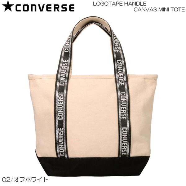 CONVERSE LOGOTAPE HANDLE CANVAS MINI TOTE ミニトート オフ...