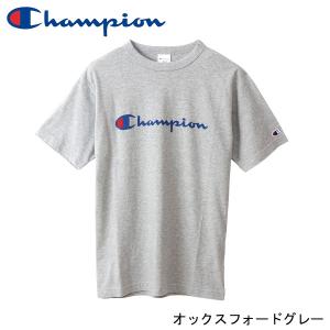 Champion チャンピオン Tシャツ 半袖 綿100% 定番 スクリプトロゴプリント ショートスリーブTシャツ C3-P302 メンズ オックスフォードグレー｜shop-bloom