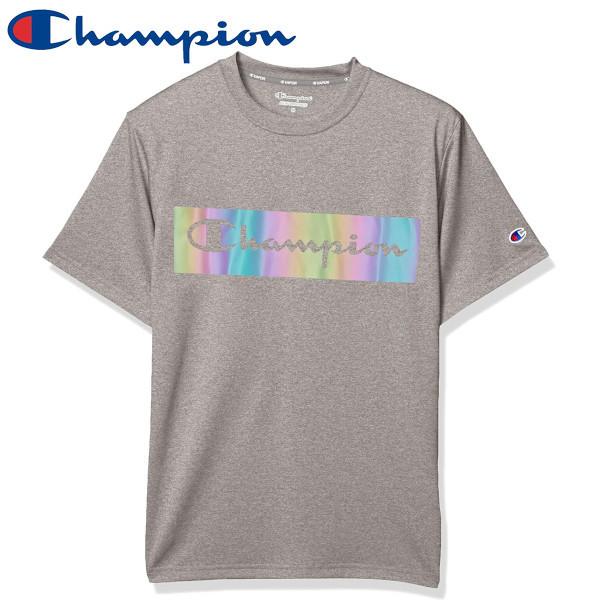 Champion 速乾 ドライ 抗菌 防臭 半袖 Tシャツ オーロラプリント トレーニングウェア シ...