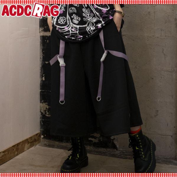 ACDC RAG エーシーディーシーラグ BLOODネロ ジャージ8分パンツ 原宿系 サブカル バニ...