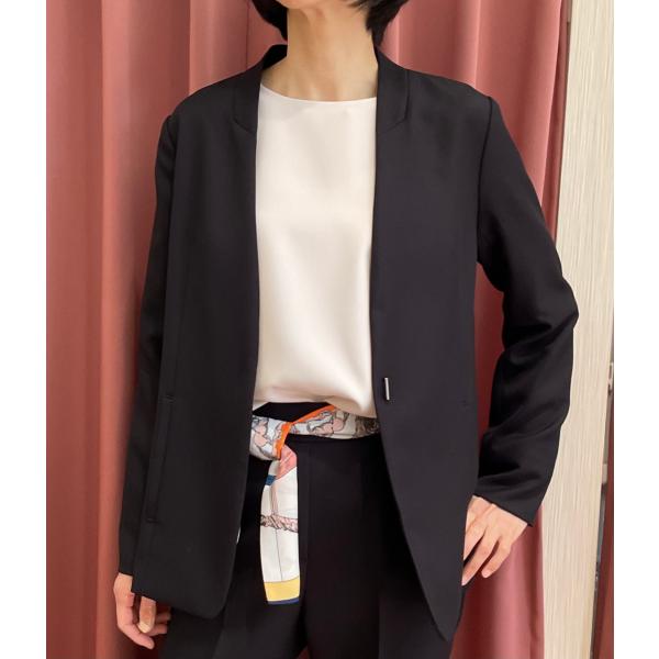 Lallia Mu ラリアムー 2WAYスリーブノーカラージャケット