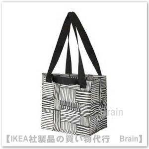 イケア（IKEA） FISSLA フィスラ キャリーバッグ S ゼブラ ブラック
