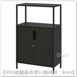 イケア（IKEA） LOMMARP/ロマルプ ガラス扉キャビネット86x199 cm
