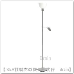 ＩＫＥＡ/イケア　HEKTOGRAM/ヘクトグラム　フロアアップライト/読書ランプ　シルバーカラー/ホワイト（004.777.14）｜shop-brain