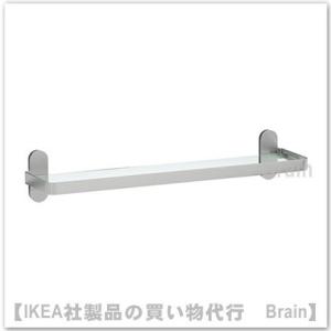 ｉｋｅａ イケア Brogrund ガラス製棚板47x11 Cm 人気急上昇 ステンレススチール ガラス