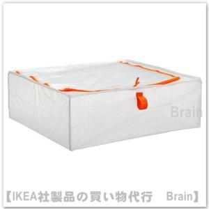 ＩＫＥＡ/イケア　PARKLA　収納ケース55x49x19 cm　半透明/オレンジ（103.953.84）