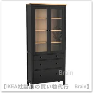 イケア（IKEA） LOMMARP/ロマルプ キャビネット102x101 cm ダーク