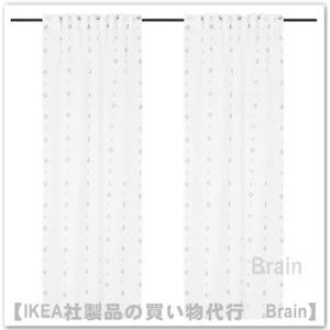 ＩＫＥＡ/イケア　 GULVINGFLY/グルヴィングフリィ　レースカーテン1組140x250 cm...