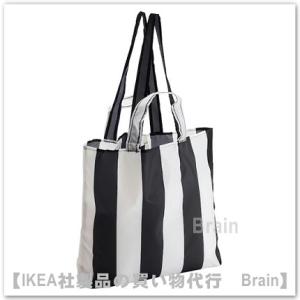 ＩＫＥＡ/イケア　SKYNKE/スキンケ　エコバッグ45x36 cm　ブラック/ホワイト（105.1...