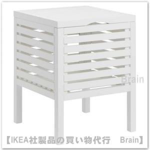 ＩＫＥＡ/イケア　MUSKAN/ムスカン　収納スツール37x50 cm　ホワイト（105.624.6...