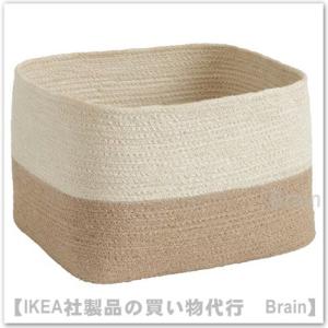 ＩＫＥＡ/イケア　LJUNGAN/ユンガン　バスケット25x20 cm　ブラウン/ベージュ（105....