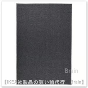 イケア（IKEA） LEN/レーン ラグ133x160 cm 水玉模様/グレー（705.890