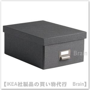 ＩＫＥＡ/イケア　TJOG/チョーグ　収納ボックス ふた付き25x36x15 cm　ダークグレー(204.776.66)｜shop-brain