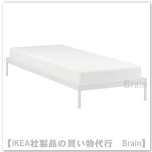 ＩＫＥＡ/イケア　VEVELSTAD/ベベルスタード　ベッドフレームすのこ付き90×200cm　ホワイト(205.182.71/20518271)｜shop-brain