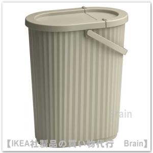 イケア IKEA/イケア MJOSA ペダル式ゴミ箱30L ホワイト