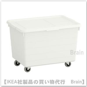イケア（IKEA） イケアインサート 引き出し2段 ハイグロス ホワイト