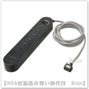 ＩＫＥＡ/イケア　KOPPLA/コップラ　電源タップ3 m5個口 USBポート2口付き　ブラック（304.642.63）