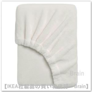 ＩＫＥＡ/イケア　KRANSSALVIA/クランサルヴィア　ボックスシーツ80x200 cm　ホワイ...