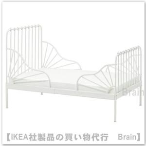 ＩＫＥＡ/イケア　MINNEN/ミンネン　伸長式ベッドフレーム　すのこ付き　ホワイト（391.246...