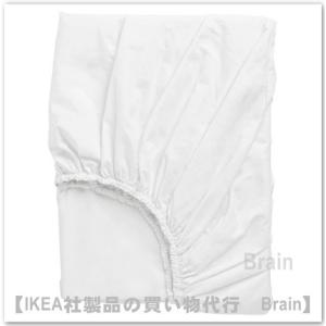 ＩＫＥＡ/イケア　DVALA/ドヴァーラ　ボックスシーツ80×200cm　ホワイト（403.605....