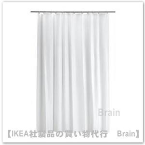 ＩＫＥＡ/イケア　BJARSEN/ビエルセン　シャワーカーテン　ホワイト