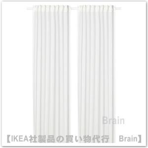 ＩＫＥＡ/イケア　 SILVERLONN/スィルヴェロン　レースカーテン1組145x250 cm　ホワイト（404.910.39/40491039）｜shop-brain