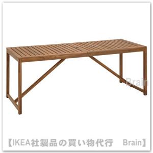 ＩＫＥＡ/イケア　NAMMARO/ネッマロー　テーブル 屋外用 200x75 cm　ライトブラウンステイン（405.112.02/40511202）｜shop-brain