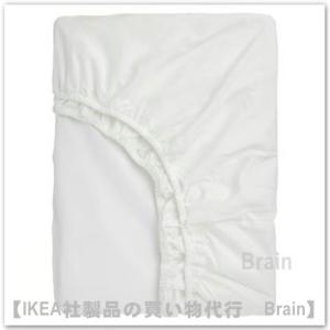 ＩＫＥＡ/イケア　RONNVECKMAL/ロンヴェックマル　ボックスシーツ80x200 cm　ホワイ...
